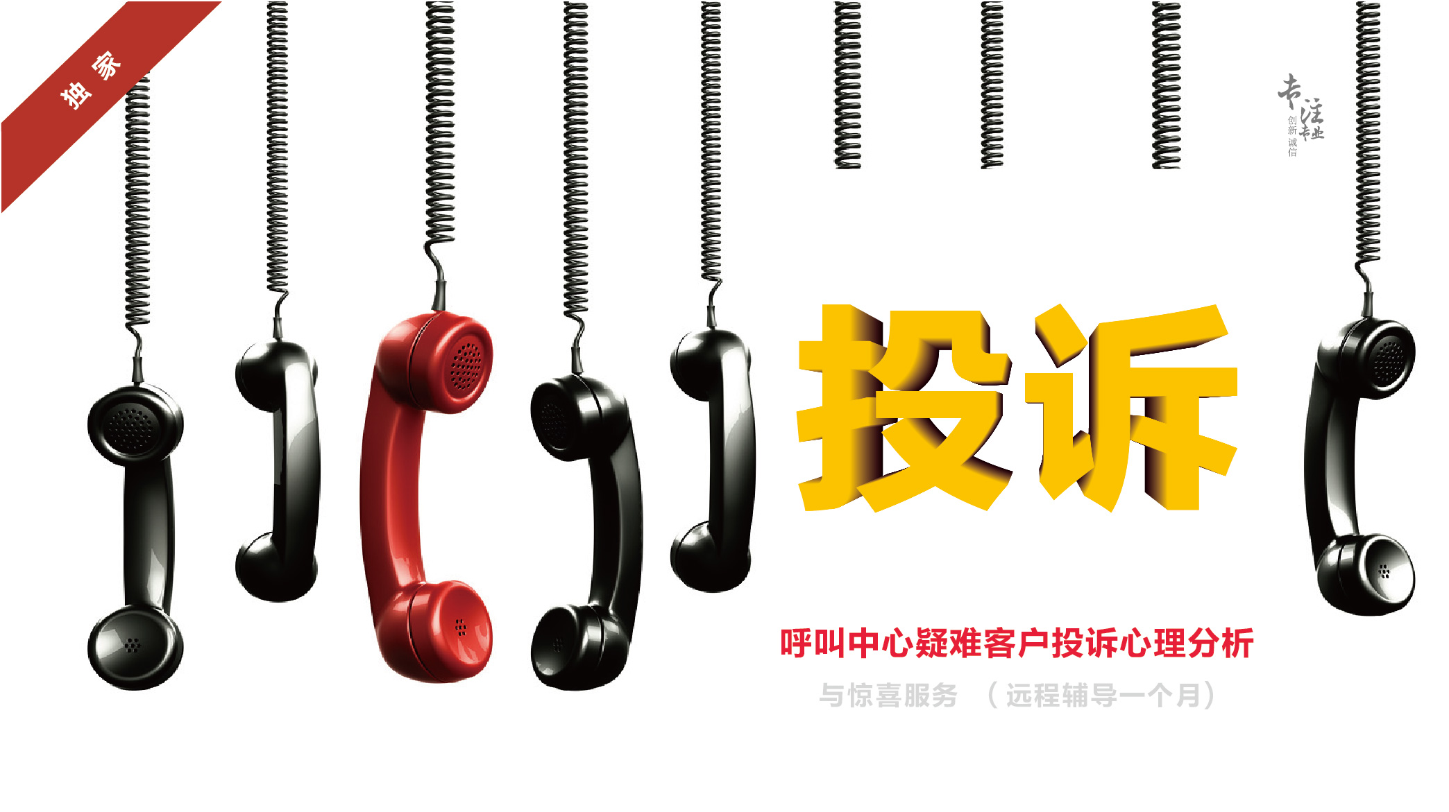【独家】呼叫中心疑难客户投诉心理分析与惊喜服务 (远程辅导一个月